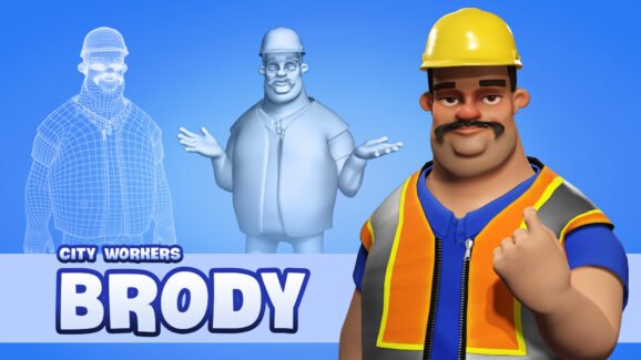 دانلود 3D Models for City Workers: Wendy, Ned, Brody, Maddox, and Jacques