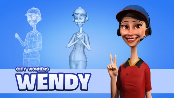 دانلود 3D Models for City Workers: Wendy, Ned, Brody, Maddox, and Jacques